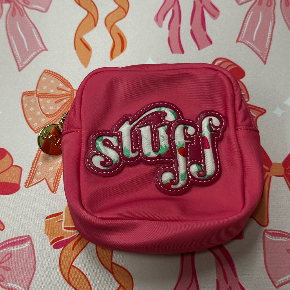 SCL Strawberry Pink “Stuff” Mini Pouch